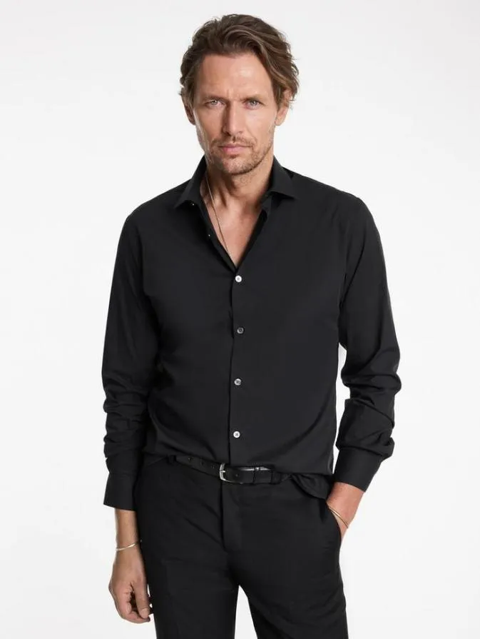 Men Shirts John Varvatos STELLA DRESS SHIRT Black