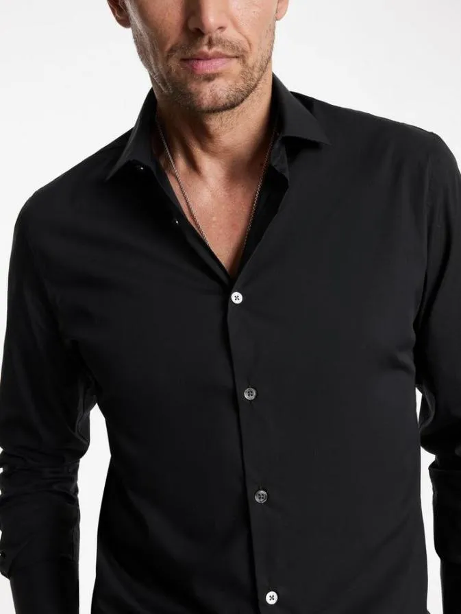 Men Shirts John Varvatos STELLA DRESS SHIRT Black