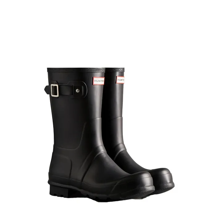 Men Short and Ankle Boots Hunter Boots Original Short Rain Boots Black Men Short and Ankle Boots Hunter Boots Original Short Rain Boots Black