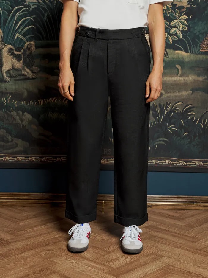 Men Sister Jane Trousers Bruno Buckle Trousers Coal Black