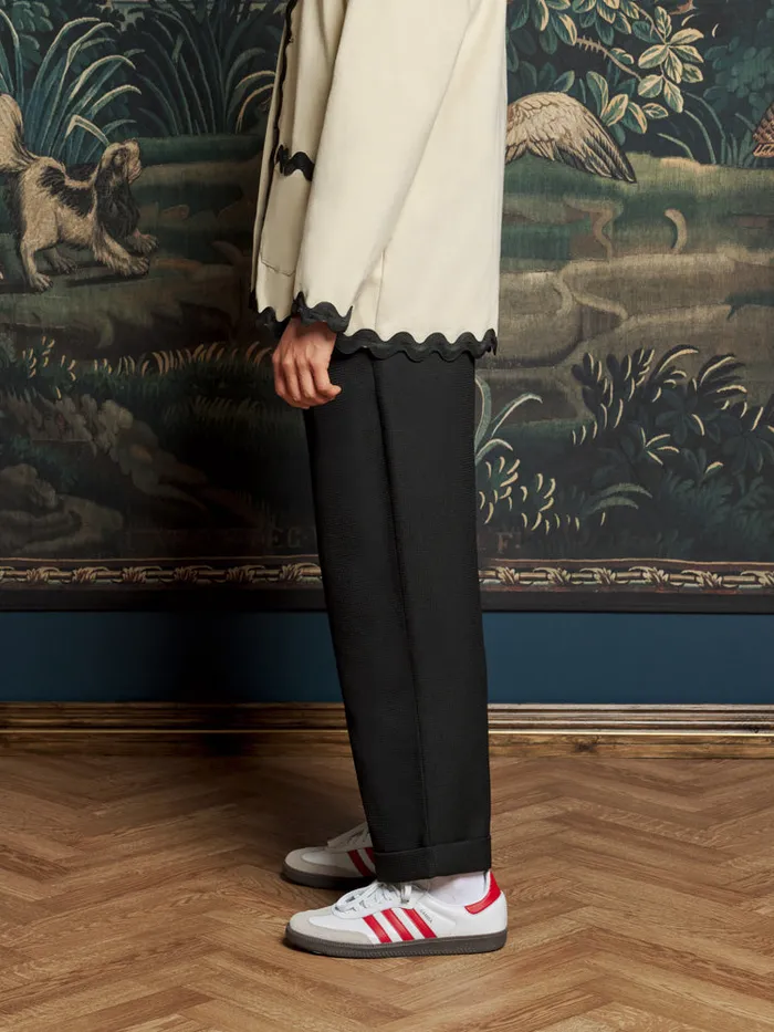 Men Sister Jane Trousers Bruno Buckle Trousers Coal Black