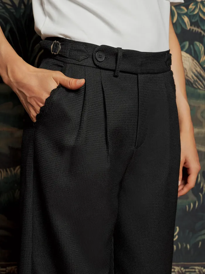 Men Sister Jane Trousers Bruno Buckle Trousers Coal Black