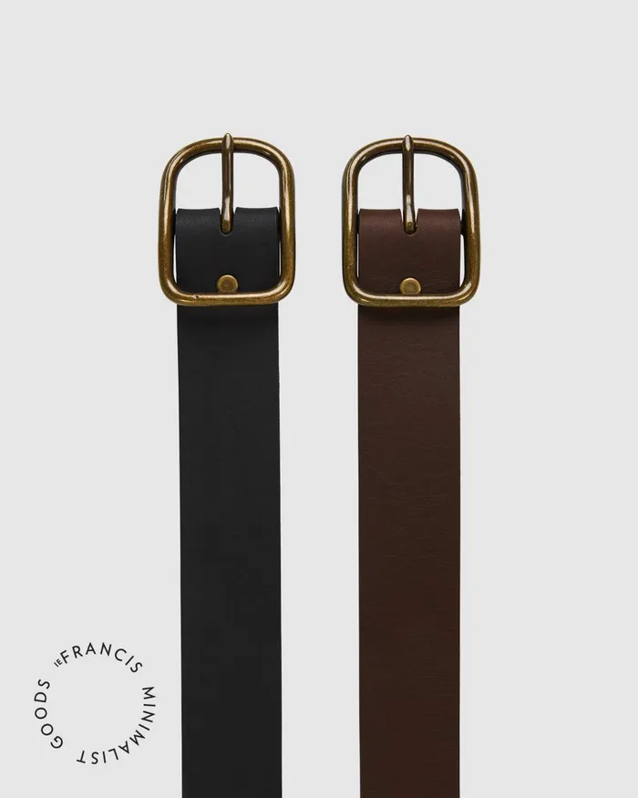 Men Sportscraft Iefrancis Leather Belt Chocolate