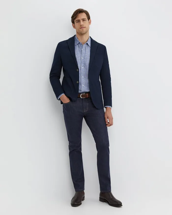 Men Sportscraft Jackets and Blazers Barton Sports Jacket Navy