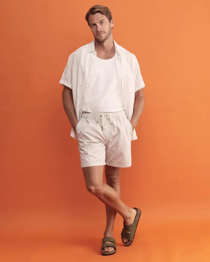 Men Sportscraft Shorts Waverly Volley Short Milk
