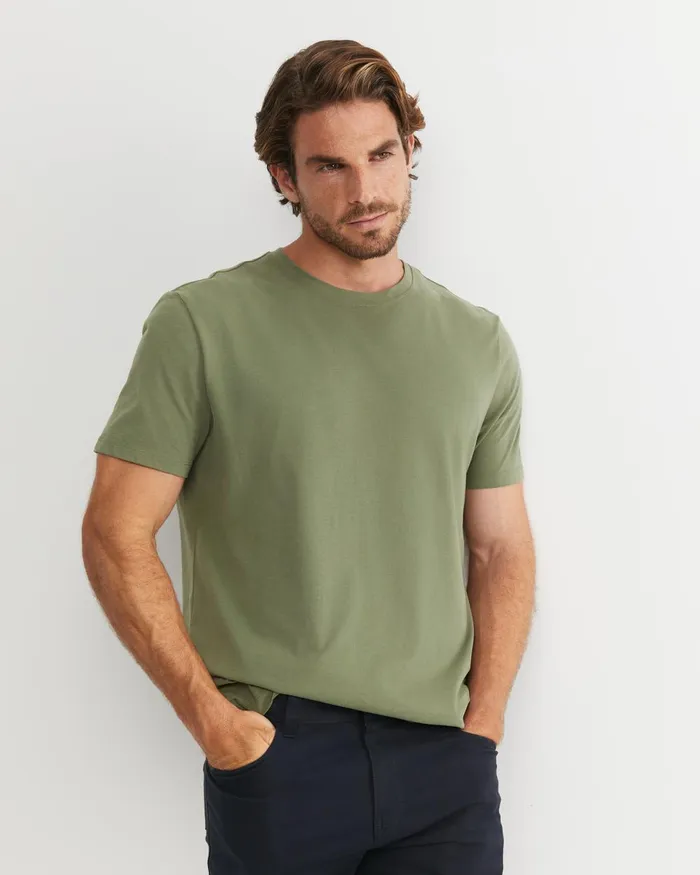 Men Sportscraft TShirts and Polos Supersoft Tee Dark Khaki