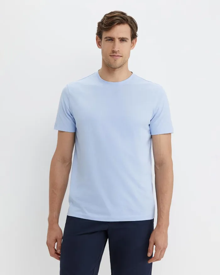 Men Sportscraft TShirts and Polos Supersoft Tee Pale Blue