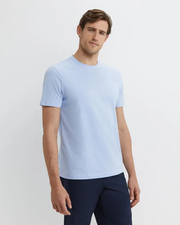 Men Sportscraft TShirts and Polos Supersoft Tee Pale Blue