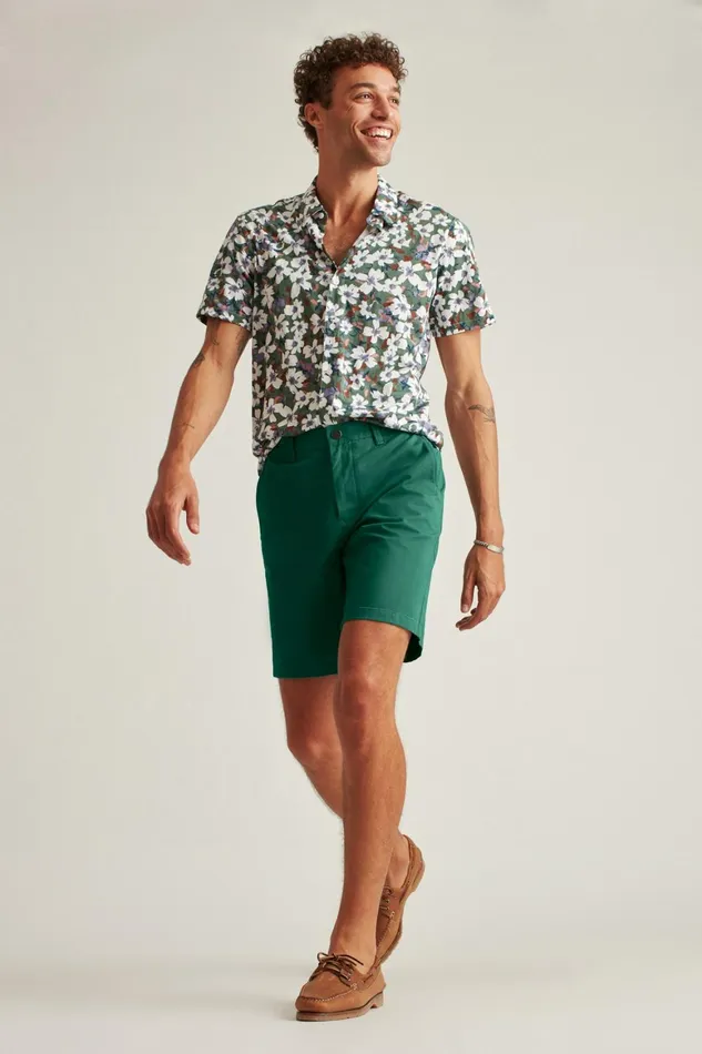 Men Stretch Washed Chino Shorts Sage Leaf Bonobos Chino Shorts