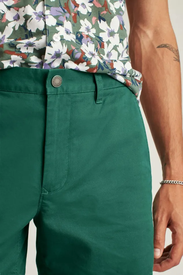 Men Stretch Washed Chino Shorts Sage Leaf Bonobos Chino Shorts