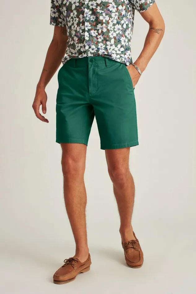 Men Stretch Washed Chino Shorts Sage Leaf Bonobos Chino Shorts