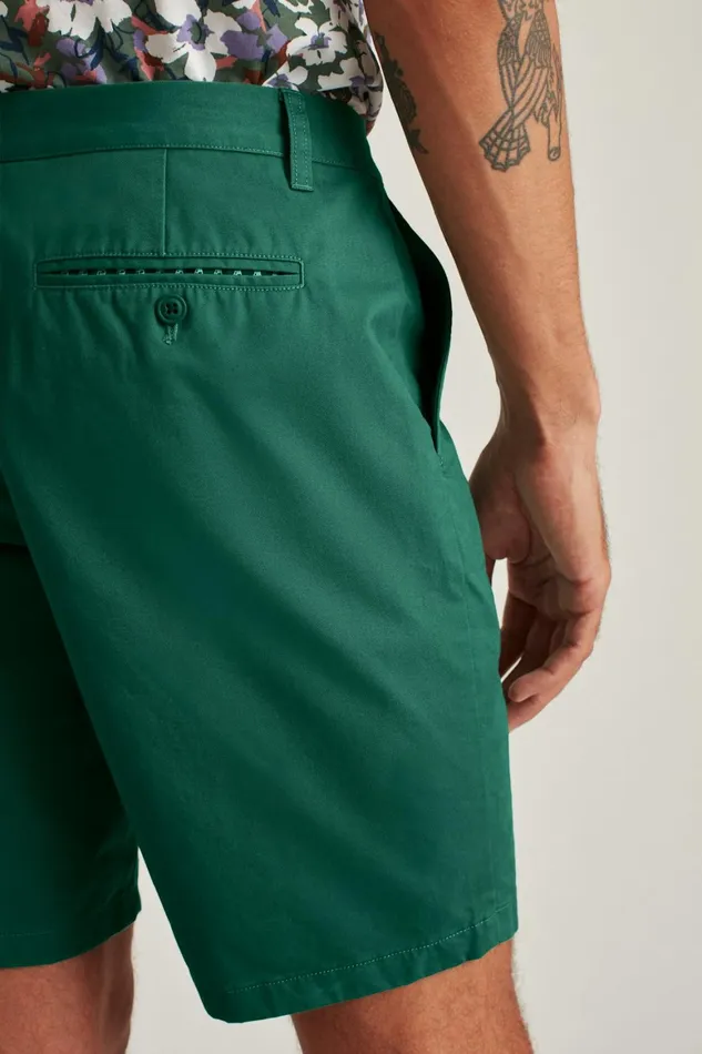 Men Stretch Washed Chino Shorts Sage Leaf Bonobos Chino Shorts