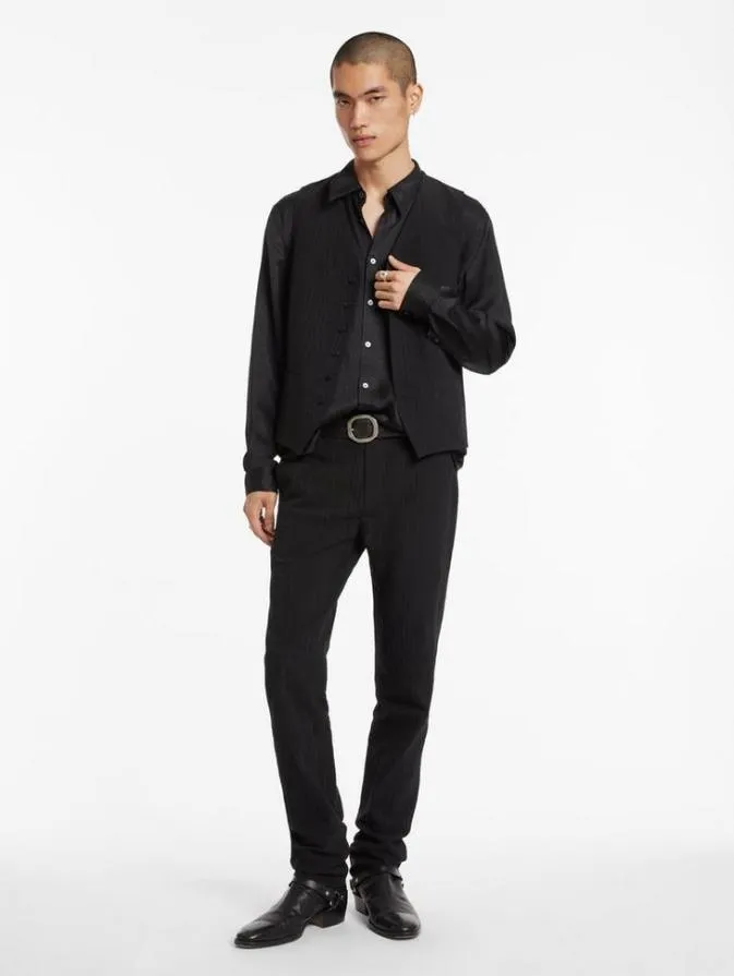 Men Suit Jackets John Varvatos WOOSTER VEST Black