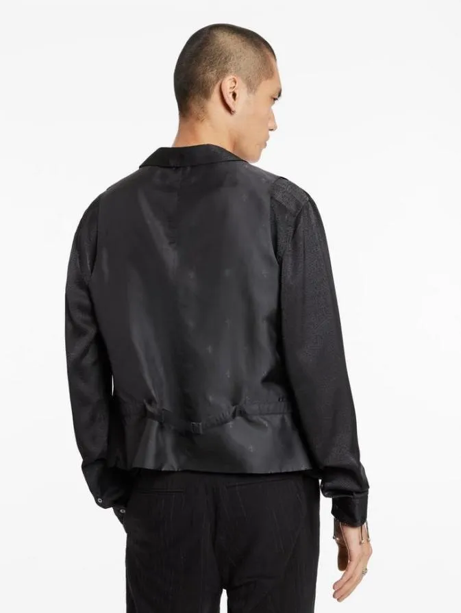 Men Suit Jackets John Varvatos WOOSTER VEST Black