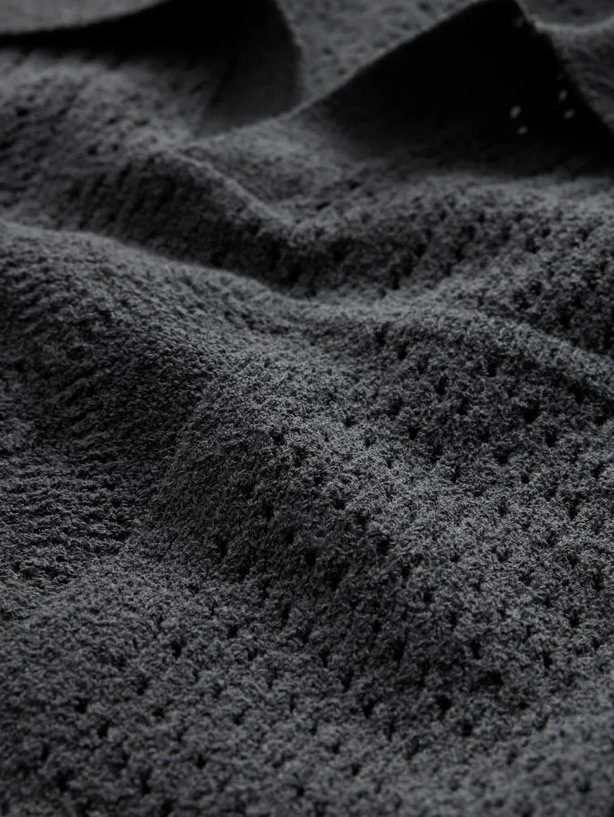 Men Sweaters John Varvatos THEO POLO Dk Steel Htr