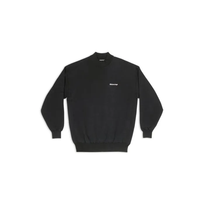 Men Sweatshirts and Hoodies Balenciaga Bb Corp Sweatshirt In Black