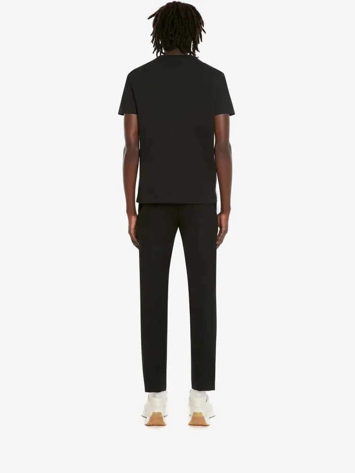 Men TShirts And Sweatshirts Alexander McQueen Mcqueen Graffiti TShirt Black