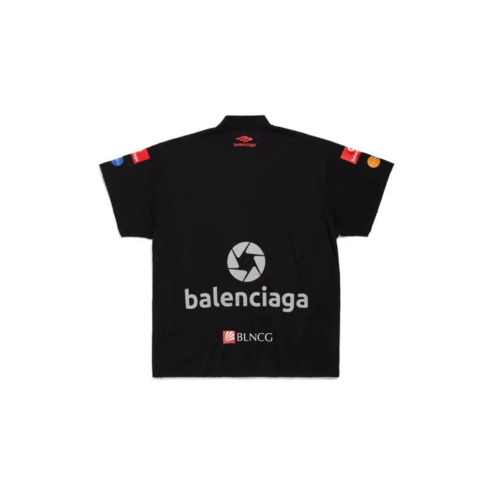 Men Tshirts Balenciaga Top League Tshirt Oversized In Black