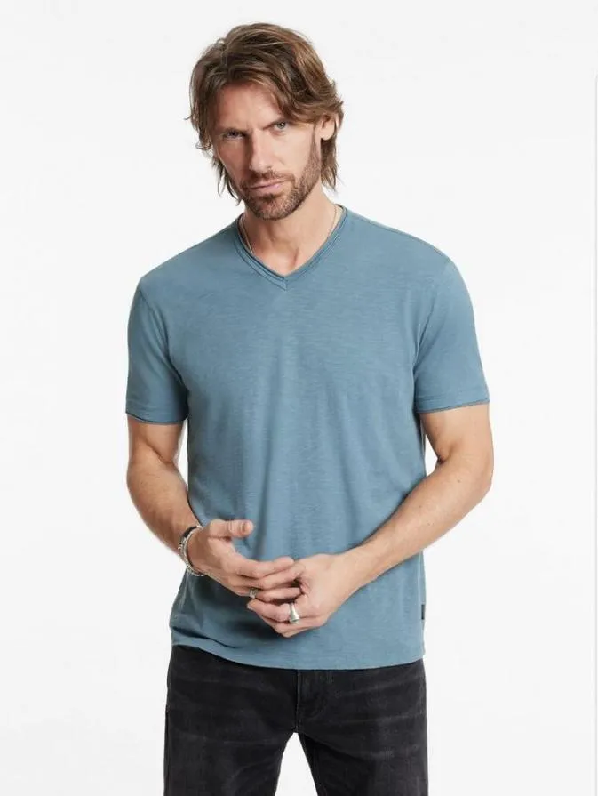 Men TShirts John Varvatos MILES VNECK Empire Blue