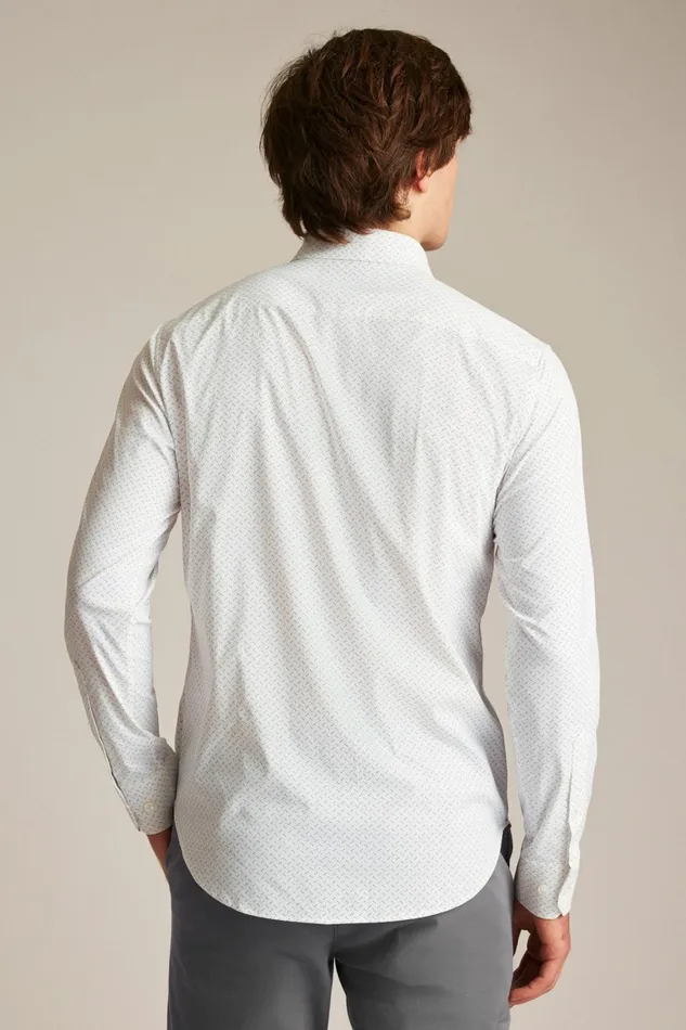 Men Tech Button Down Shirt Airy Blue Geo Bonobos Casual Shirts