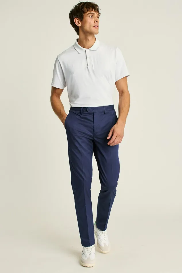 Men Tech Trouser Maritime Blue Bonobos Chinos