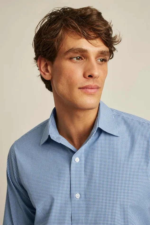 Men The Desk To Dinner Shirt Blue Perrytown Check Bonobos Business Casual Shirts