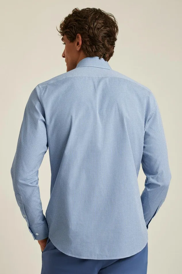 Men The Desk To Dinner Shirt Blue Perrytown Check Bonobos Business Casual Shirts