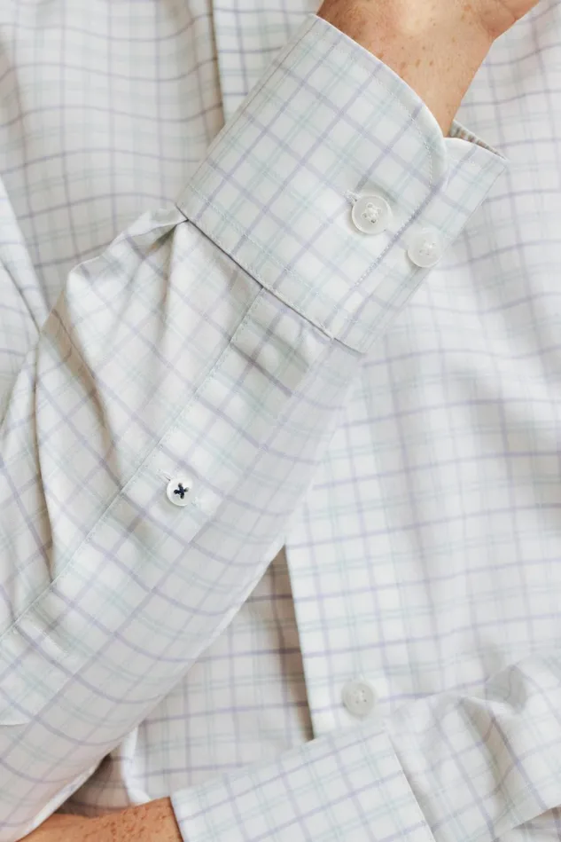 Men The Desk To Dinner Shirt Lilac Blue Plaid Bonobos Business Casual Shirts