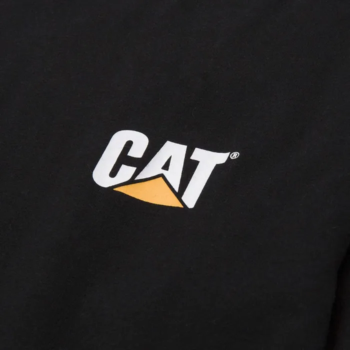 Men Trademark Banner Long Sleeve Tee Cat Footwear Tops and Outerwear
