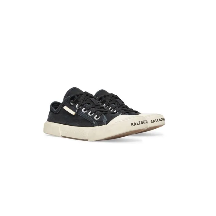 Men Trainers Balenciaga Paris Low Top Trainers In Black