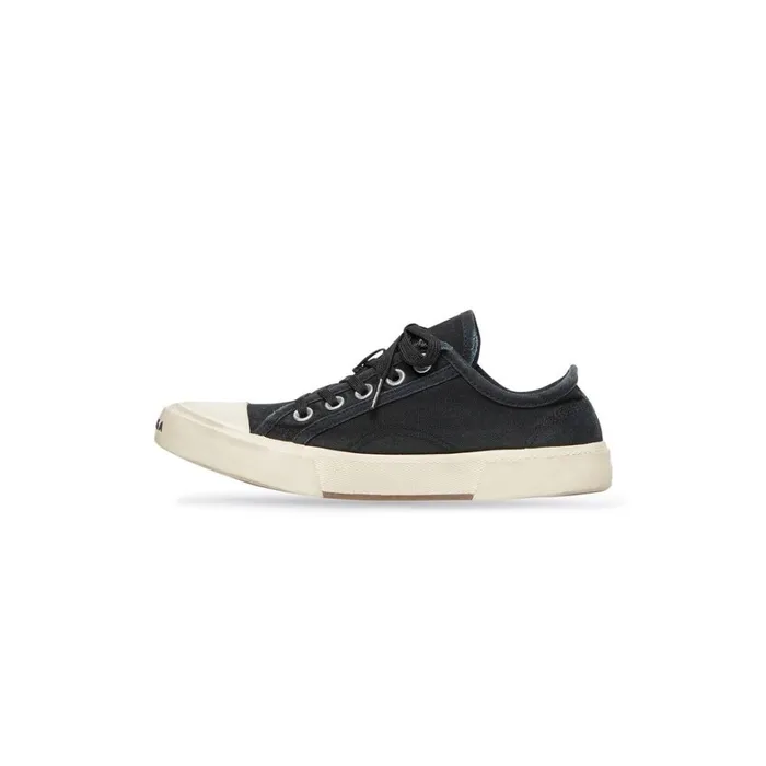 Men Trainers Balenciaga Paris Low Top Trainers In Black