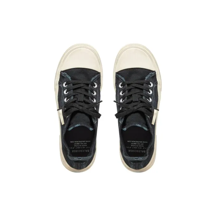 Men Trainers Balenciaga Paris Low Top Trainers In Black