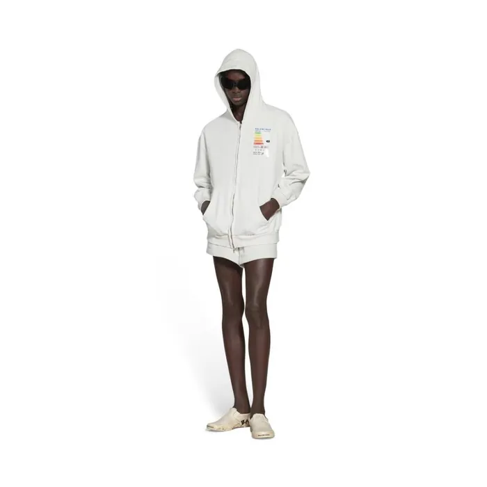 Men Trainers Balenciaga Paris Slip On Graffiti Trainers In White