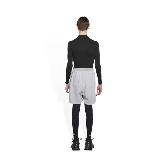 Men Trousers Balenciaga Political Campaign Sweat Shorts In Grey