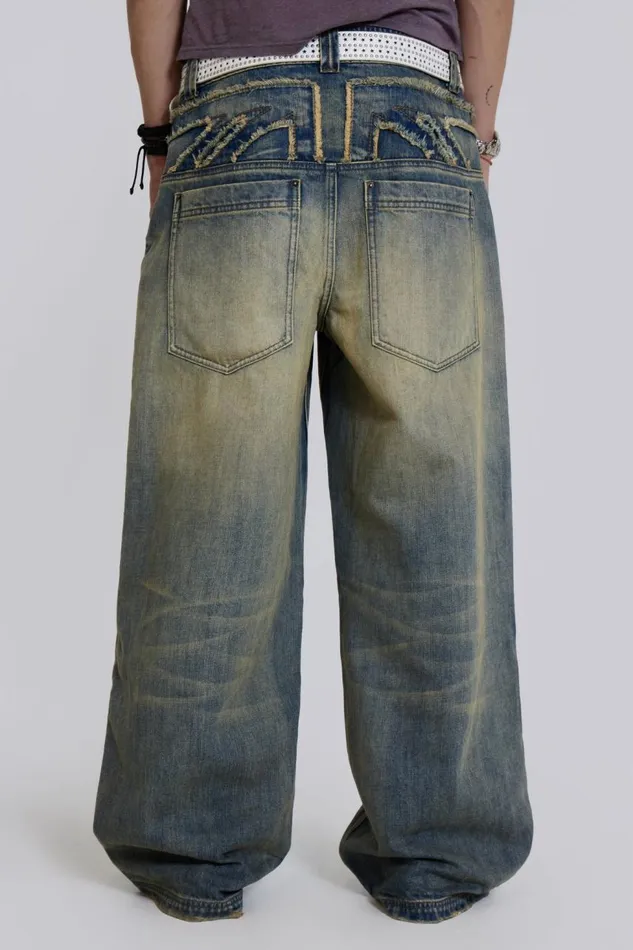 Men Union Jack Low Rise Colossus Jeans Jaded London Colossus Jeans