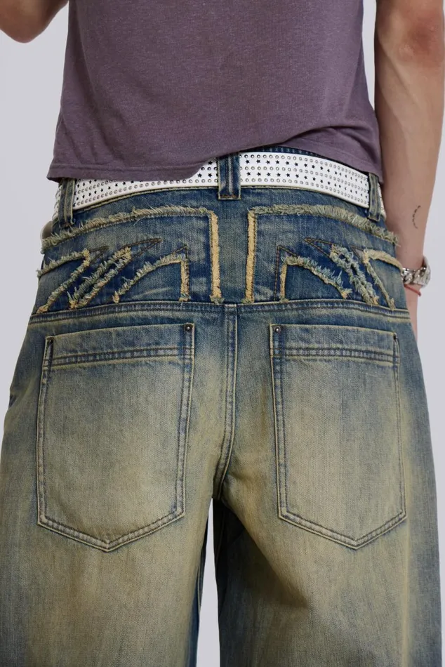 Men Union Jack Low Rise Colossus Jeans Jaded London Colossus Jeans