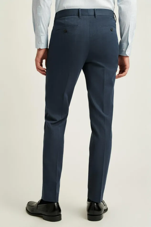 Men Weekday Warrior Dress Pants Monday Navy Micro Dobby Bonobos Dress Pants