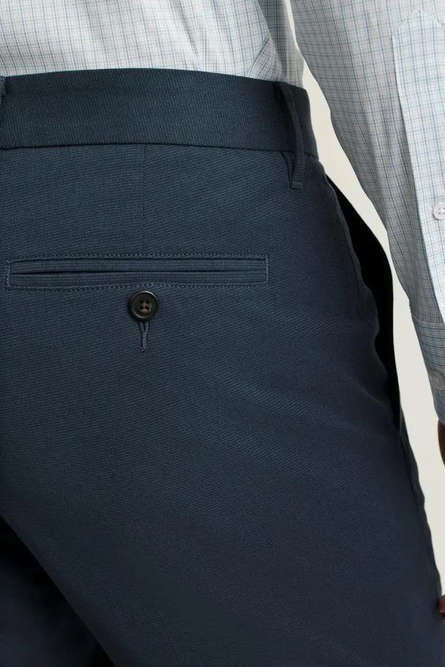 Men Weekday Warrior Dress Pants Monday Navy Micro Dobby Bonobos Dress Pants