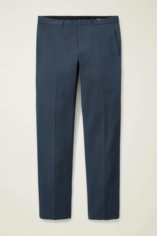 Men Weekday Warrior Dress Pants Monday Navy Micro Dobby Bonobos Dress Pants