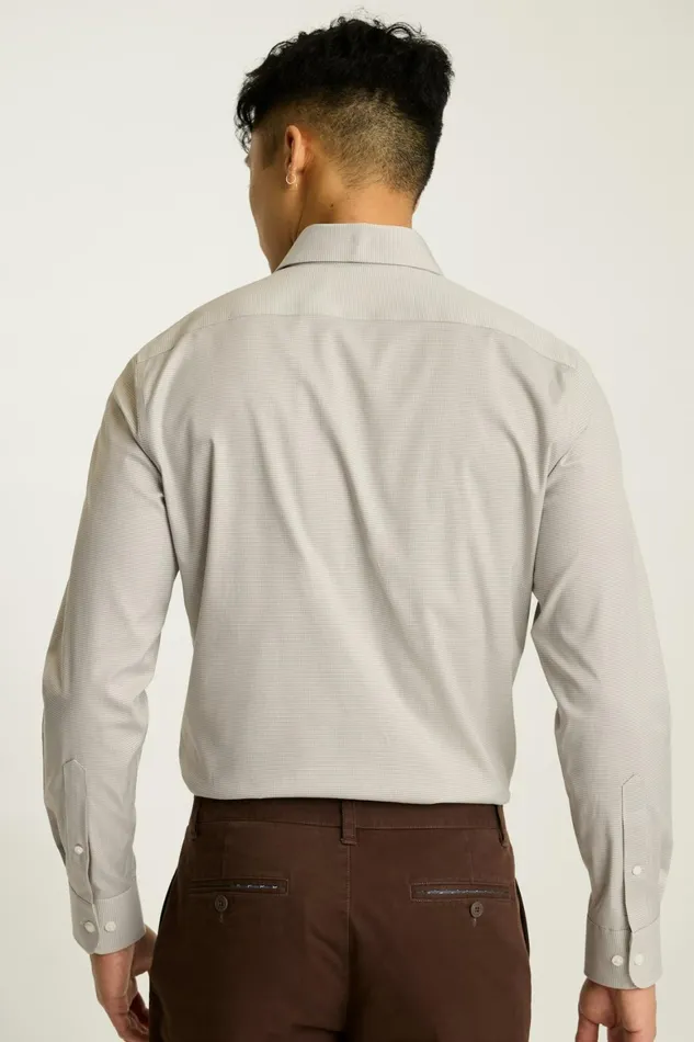 Men Weekday Warrior Dress Shirt Gray Micro Houndstooth Bonobos Business Casual Shirts