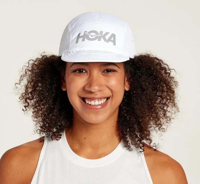 MenWomen All Gender Packable Trail Hat White Castlerock HOKA ONE ONE Accessories MenWomen All Gender Packable Trail Hat White Castlerock HOKA ONE ONE Accessories