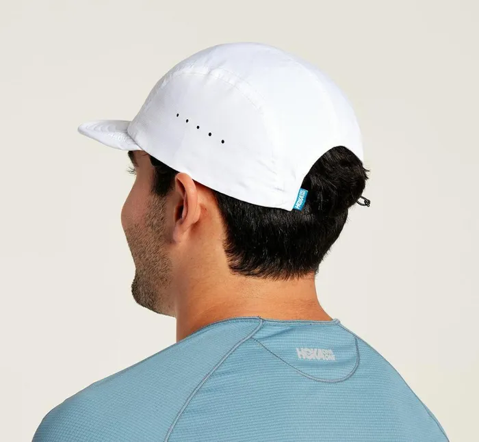 MenWomen All Gender Packable Trail Hat White Castlerock HOKA ONE ONE Accessories