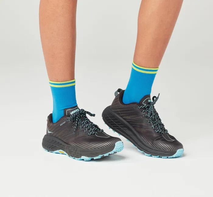 MenWomen All Gender Performance Crew Sock Diva Blue Citrus HOKA ONE ONE Socks