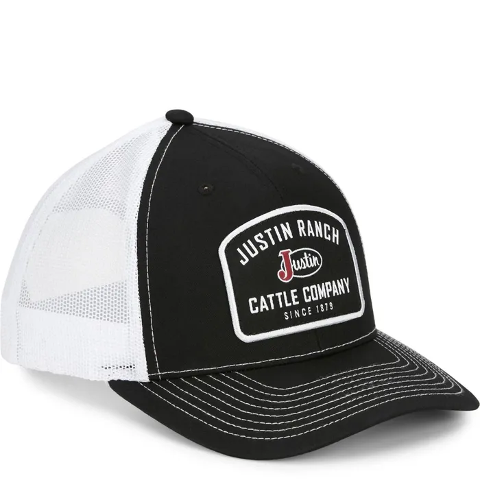 MENWOMEN Justin Ranch Cap Black Justin Boots Hats and Caps