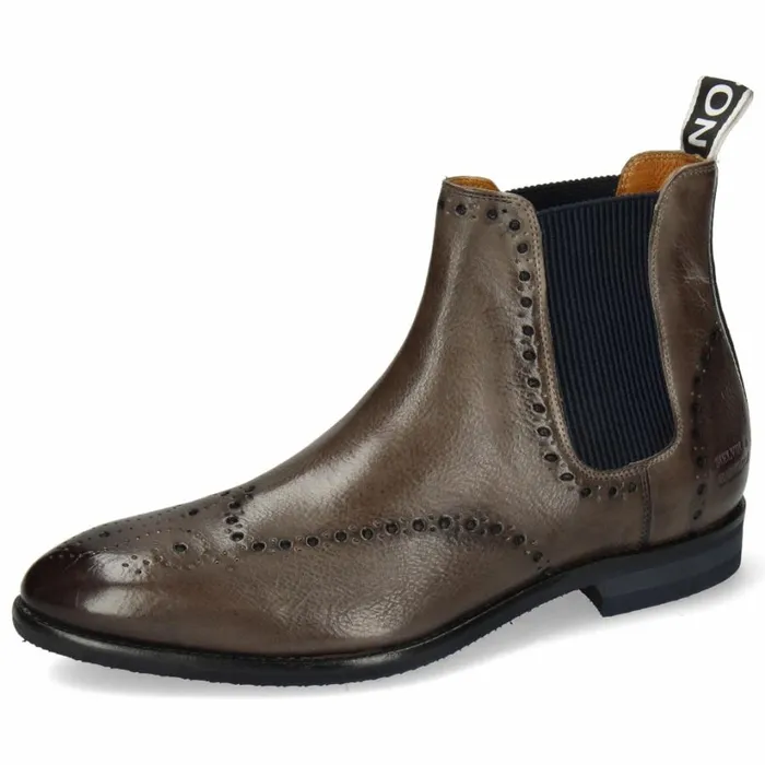 Mens Ankle Boots Melvin and Hamilton Bobby 8 Grey