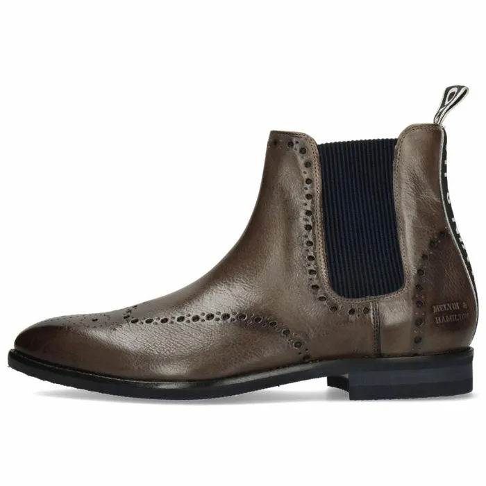Mens Ankle Boots Melvin and Hamilton Bobby 8 Grey