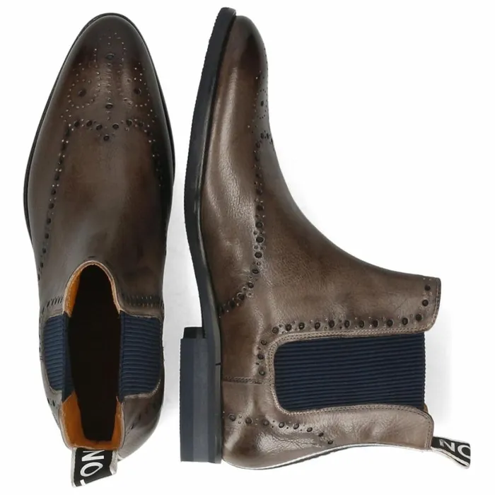 Mens Ankle Boots Melvin and Hamilton Bobby 8 Grey