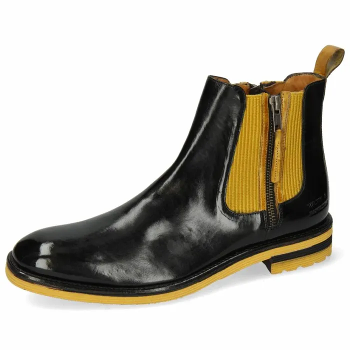 Mens Ankle Boots Melvin and Hamilton Eddy 25 Black