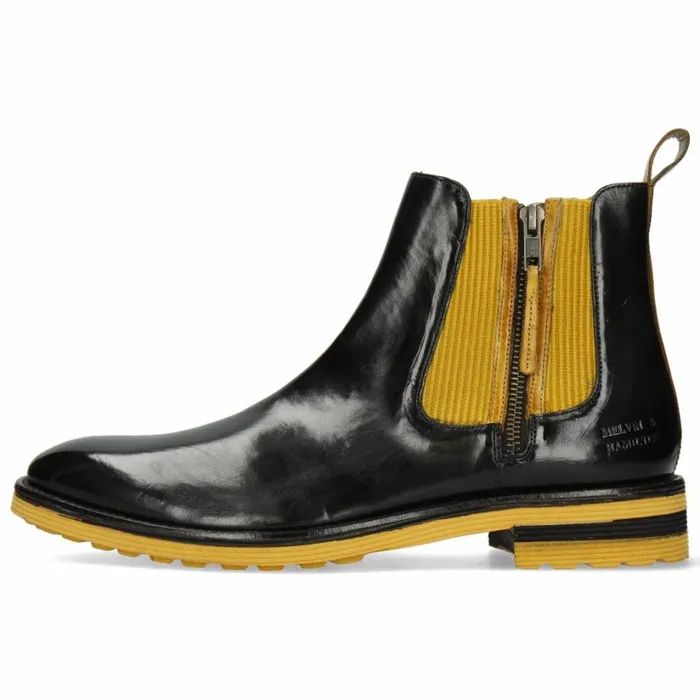 Mens Ankle Boots Melvin and Hamilton Eddy 25 Black