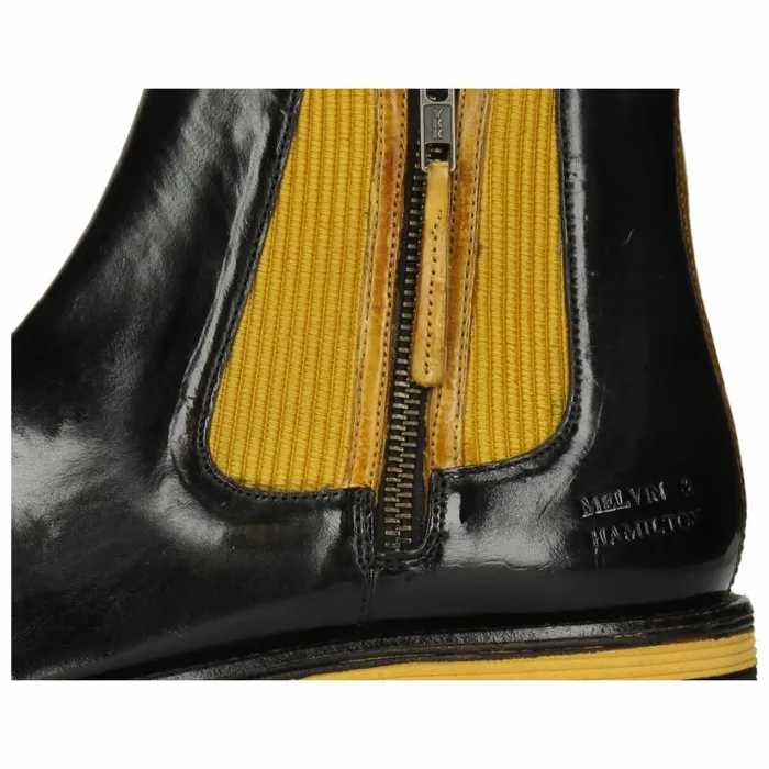 Mens Ankle Boots Melvin and Hamilton Eddy 25 Black